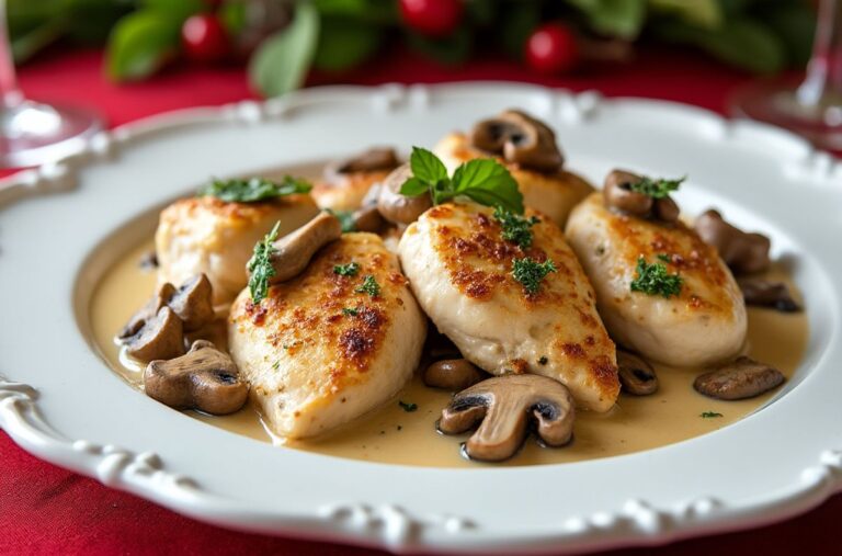 Recette cuisse de poulet au vin blanc et champignons: un plat savoureux et rapide à réaliser