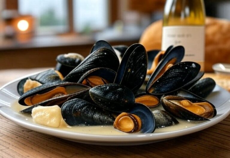 Moules à la crème et vin blanc : la recette parfaite pour un repas savoureux