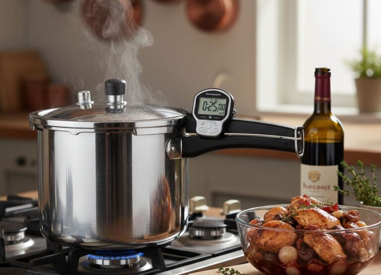 Temps de cuisson coq au vin à la cocotte minute : recette rapide et savoureuse